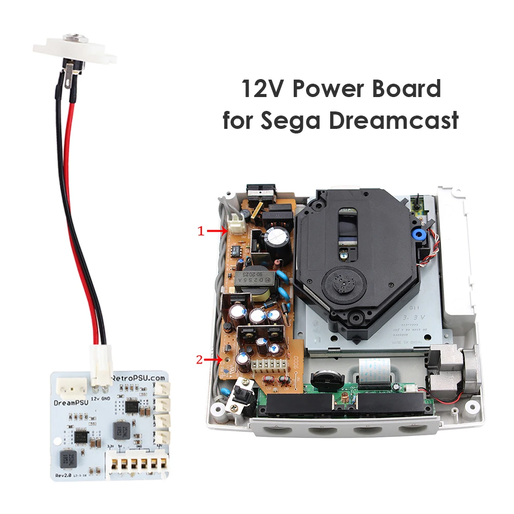 DreamPSU Rev2.0 12V Power Board for SEGA DreamCast Game Console Replacement Parts | Электроника