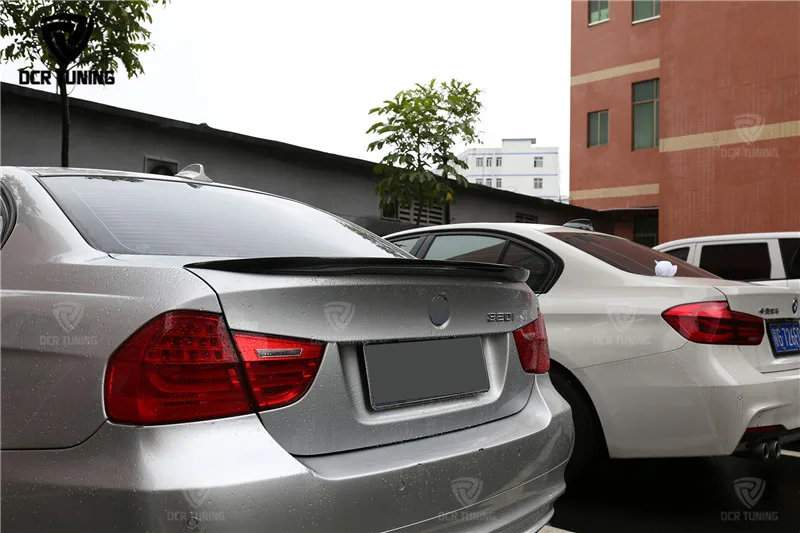 Для BMW E90 спойлер E90& E90 M3 задний спойлер багажника из углеродного волокна 318i 320i 325i 330i 2005-2011 E90 седан заднее крыло CF спойлер