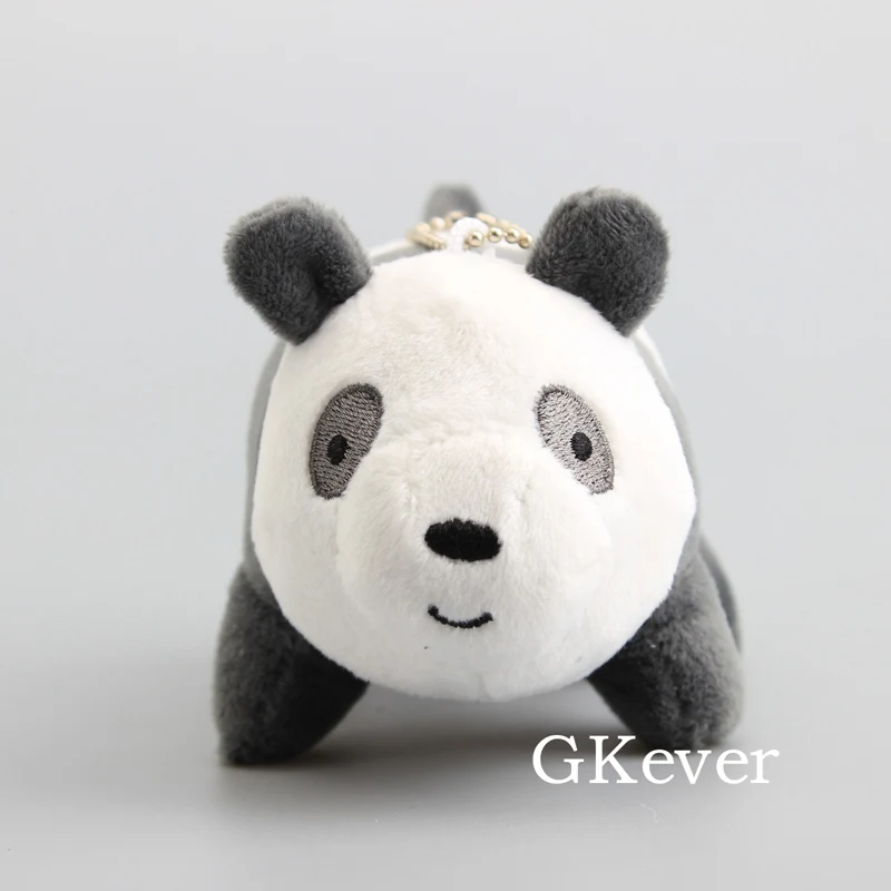 1pc Panda 10 шт. или 1 шт., белый медведь, панда, коричневый медведь, плюшевые игрушки, кукла Peluche, 12 см, кавайный брелок, Подвеска для женщин и детей, подарок на вечеринку - Цвет: 1pc Panda