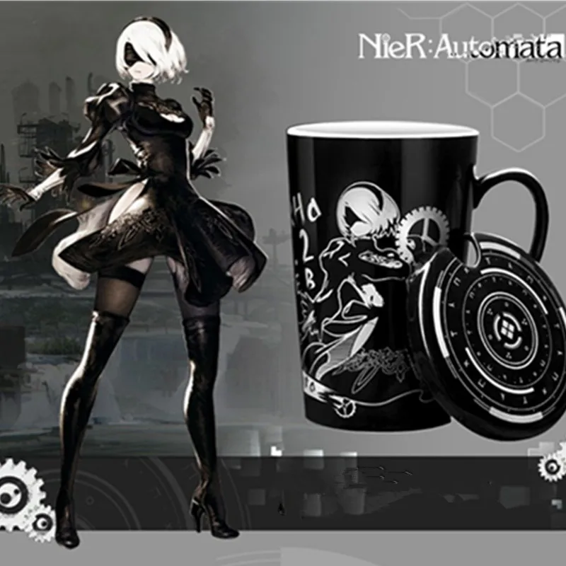 NieR: Automata Интеллектуальный робот йорха № 2 Тип B кружка креативный офисный чехол лента керамика мультяшная чашка кофе X2537