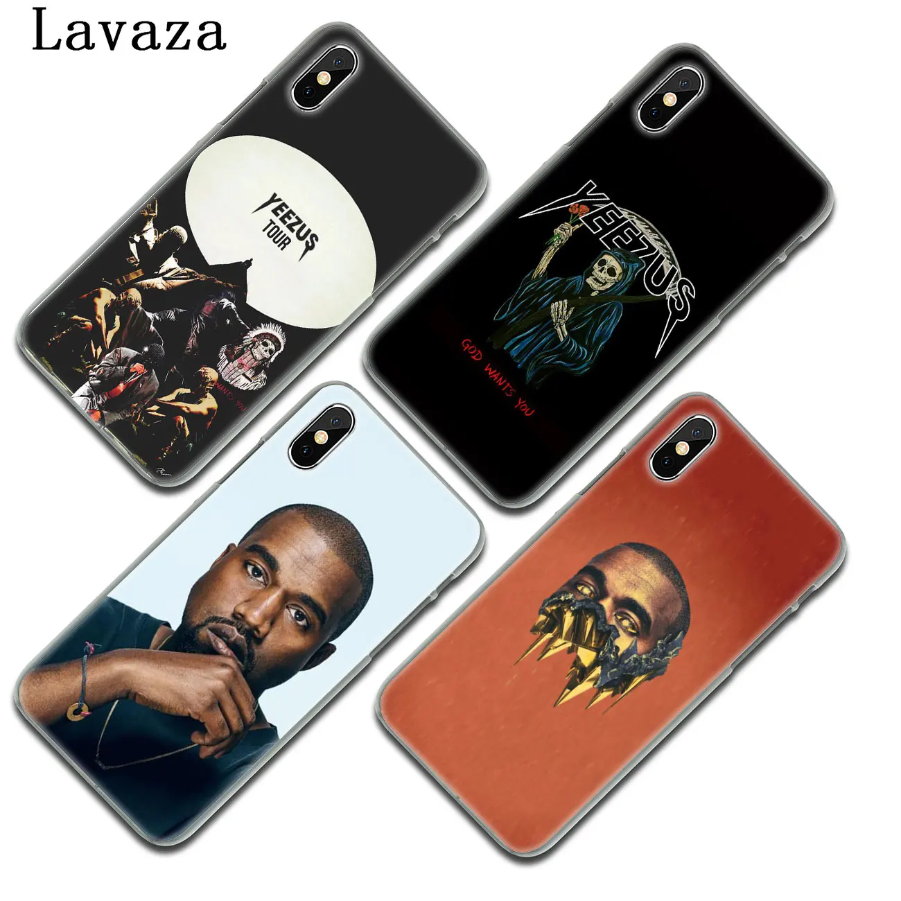 Жесткий чехол Lavaza Kanye West Yeezus для телефона iPhone XR XS X 11 Pro Max 10 7 8 6S 5 5S SE 4S 4