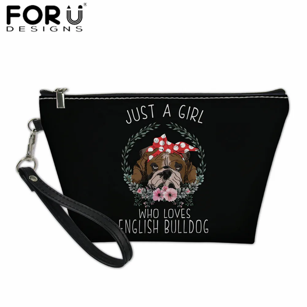 FORUDESIGNS/Сумка для макияжа с английским бульдогом, переносная Водонепроницаемая дорожная сумка для туалетных принадлежностей, женские сумки на молнии, женский косметический Чехол - Цвет: L3155Z8