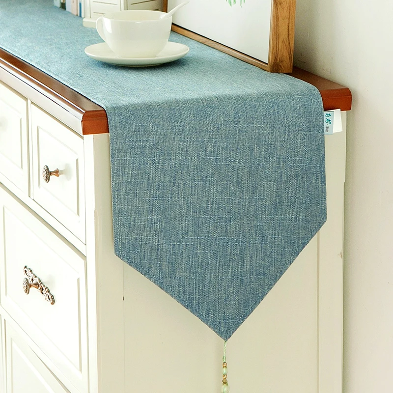 Modern Simple Table Flag American Long Strip Coffee Table Table Cloth Fabric Nordic Shoe Cabinet TV Cabinet Cover Towel Chinese