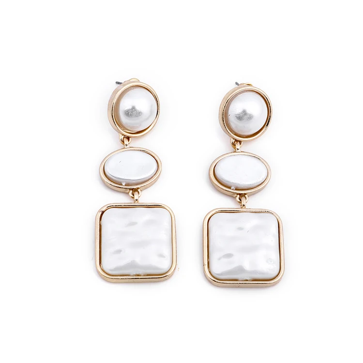 

Timeless Wonder Sweetheart Faux Pearl Geo Tassel Stud Earrings Party Top Punk Gothic Ins Christmas Gifts for Women Aretes 7542