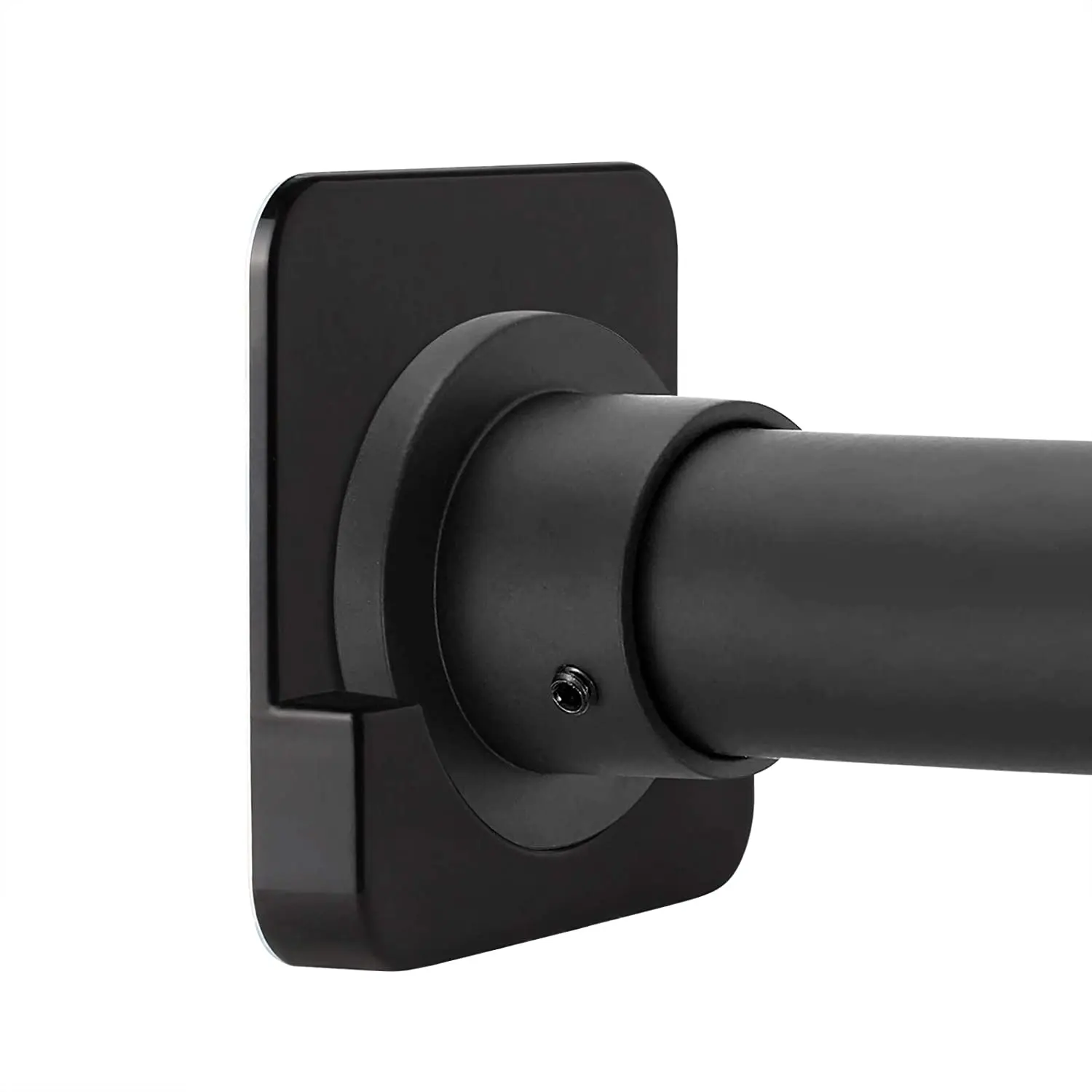 Universal Shower Curtain Rod Mount Holder for Wall Adhesive Shower Rod Tension Retainer No Drilling Stick On Screw Fixation