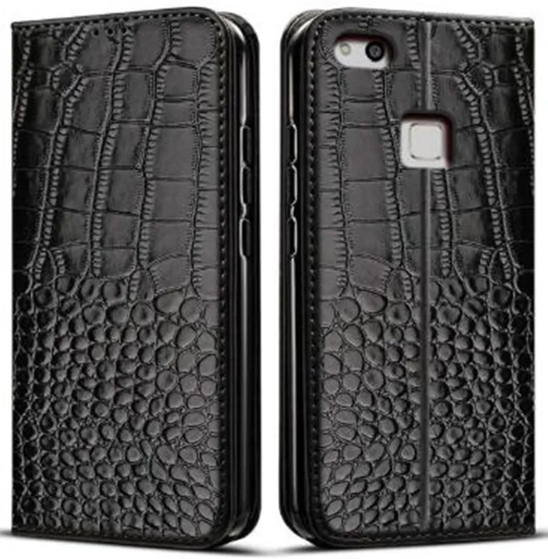 Flip Crocodile texture Leather Case For Huawei P20 P8 P9 P10 Lite 5X 6C 6X 8 10 Mate 7 8 9 10 Lite Nova 2i P Smart Wallet Cover