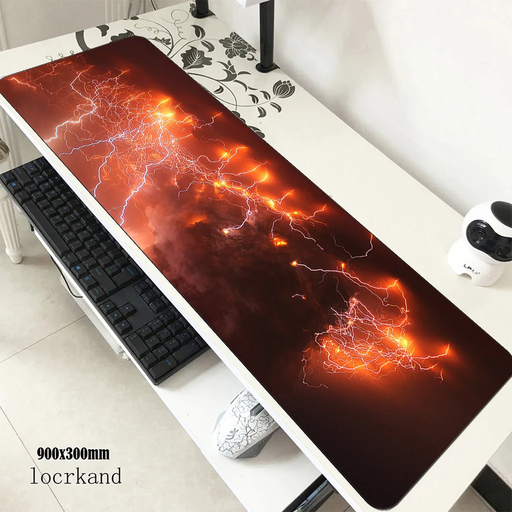 Вулканы коврик для мыши 90x30 см Коврик для мышь Notbook коврик для компьютерной профессиональная игровая клавиатура со встроенной мышью коврики для мыши