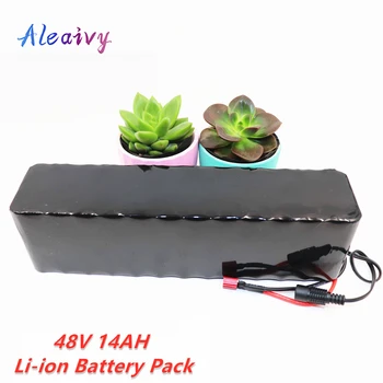 

Aleaivy 48v 14Ah 800w 13S3P Lithium ion Battery Pack For 54.6v E-bike Electric bicycle Scooter with 20A discharge BMS + XT60