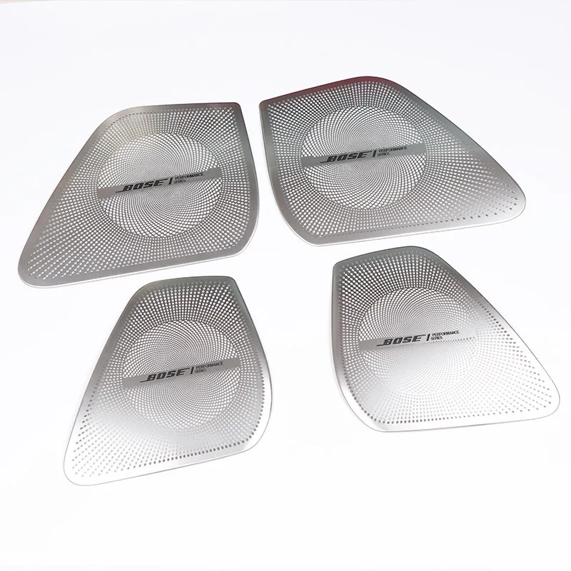 Автомобильный интерьер, нержавеющая сталь, четыре двери, двойная дверь, рог, крышка, рог, рамка, аудио покрытие, автомобильный Стайлинг для Infiniti QX50
