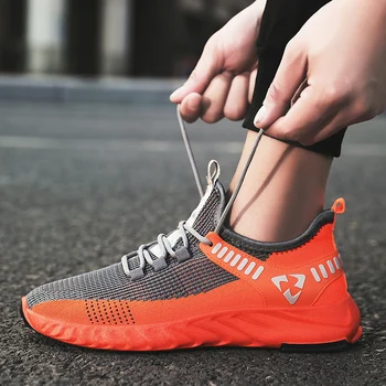 

Men's TPU cushioning speed running basketball shoes track and field training flat shoes New flying woven running shoes men shoes