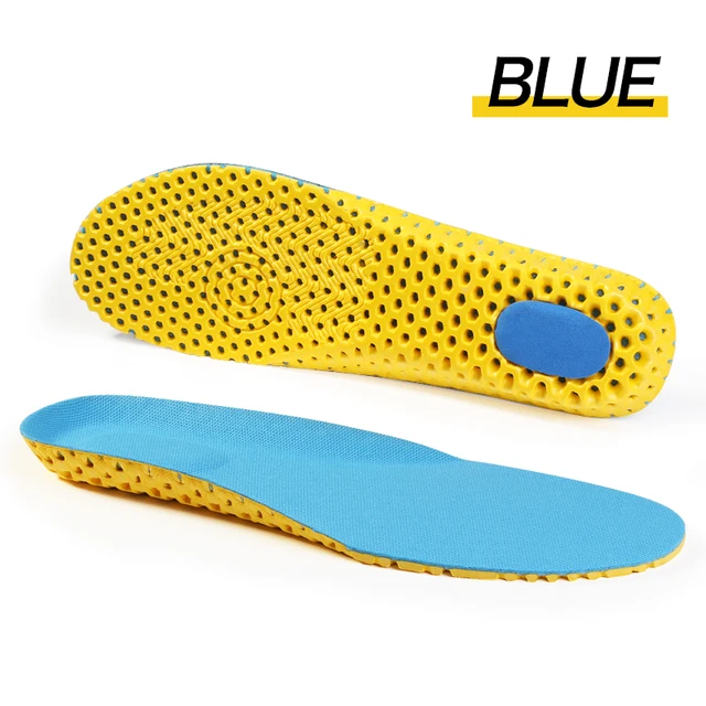 Bangni Memory Foam Insoles Orthopedic Sport Support Insert Woman Men Shoes Feet Soles Pad Orthotic Breathable Running Cushion 1 Pad Blue Insole