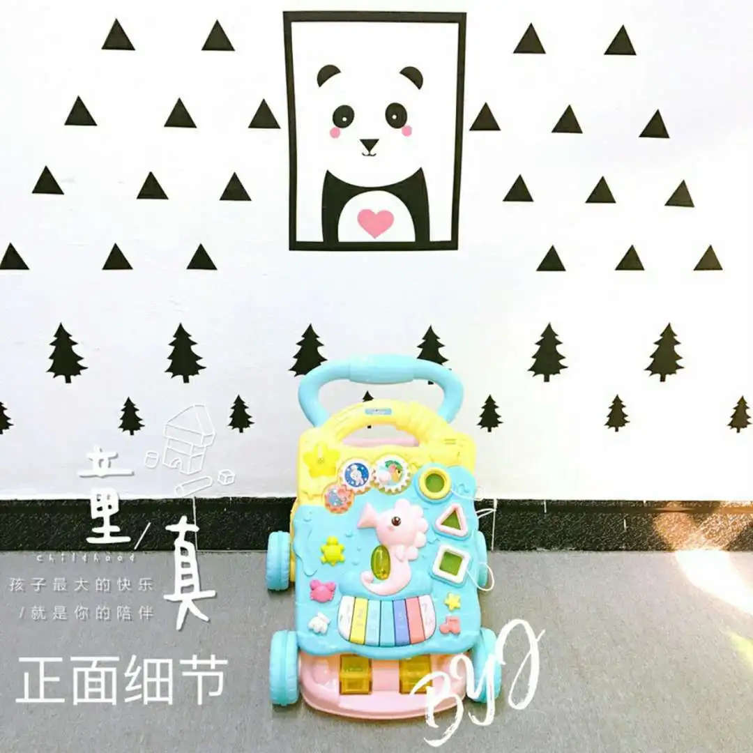 

Spring Baby Children Learn to Walk Baby Walker Trolley Toys Baby Trolley Walker Multi-functional