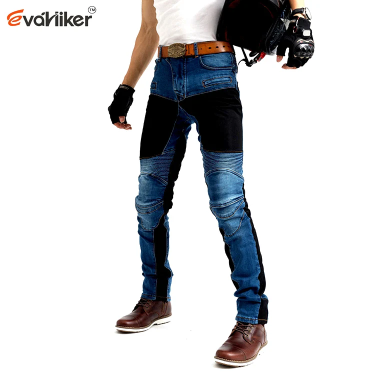 NEW 719 Breathable net Jeans Men's Motorcycle Protection Pants Summer ventilation moto riding pants with Prote