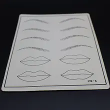 5 шт. 15 см x 20 см профессиональный Перманентный макияж татуировки бровей век и губ практика кожи для начинающих