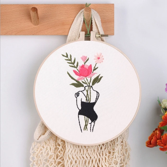 Embroidery Kit (24 Type) Easy Embroidery Kits For Beginners Embroidery  Designs Embroidery Hoop Diy Craft Hand Embroidery Set - Embroidery -  AliExpress