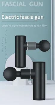 

Mini 4heads 4 mode Massage Gun Deep Fascial Massager Tissue Percussion Full Body Relief for Muscle Ache Pain Tension Fascia gun