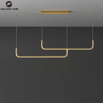 

Gold Black LED Pendant Lights for Living room Dinging Room Lustre Lamparas Luminaire Modern Hanging Lighting Home Pendant lamp