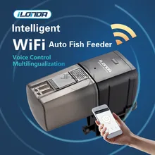 Ilonda alimentador de peixes automático, dispositivo inteligente de alimentação inteligente para aquário, controle inteligente