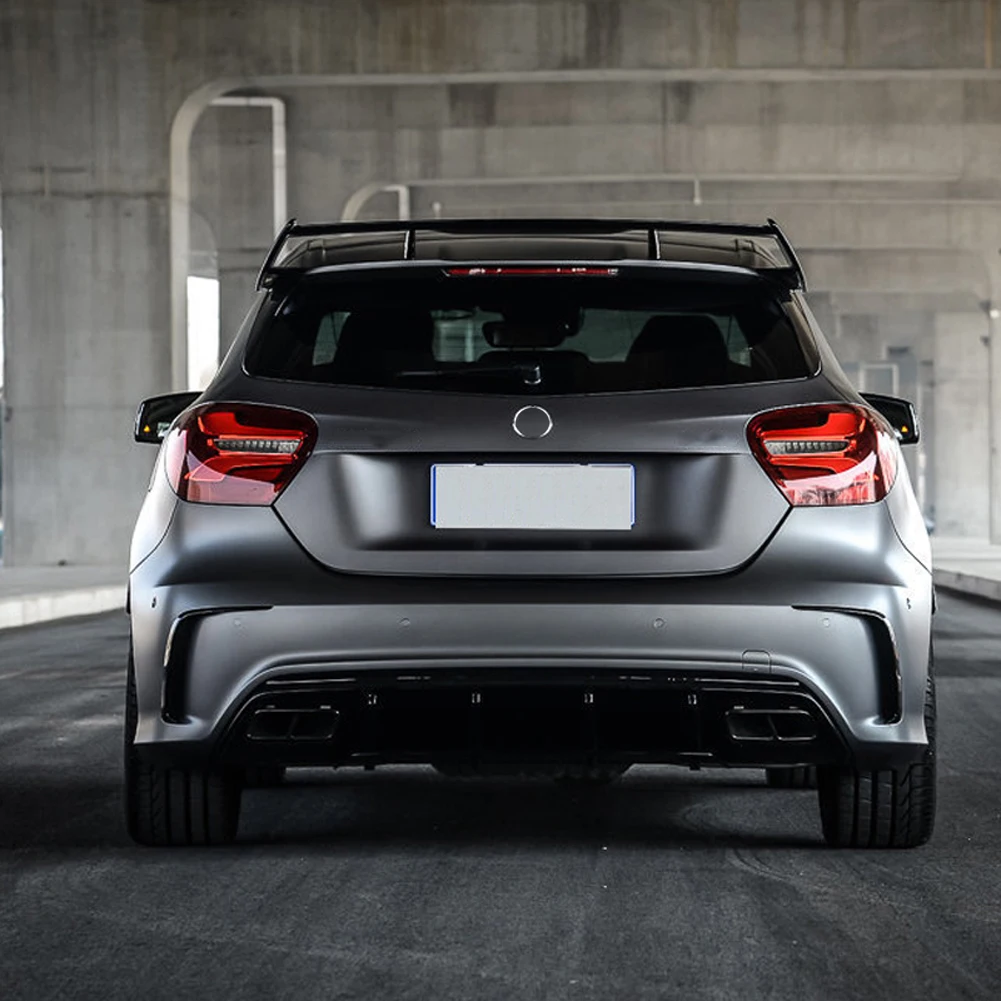 Для Mercedes Benz A Class A180 A200 A250 A260 Sport A45 AMG 2013- автомобильные аксессуары задний бампер вентиляционное отверстие накладка наклейки