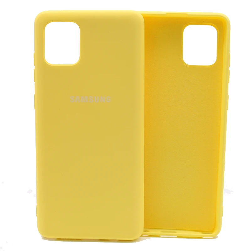 For Samsung Galaxy Note 10 Lite Liquid Silicone Cover Protective Silky Soft-Touch Shell For samsung Note10 lite molle phone pouch Cases & Covers