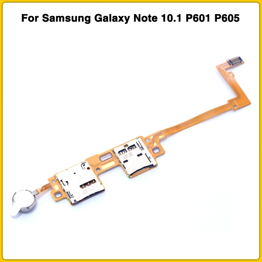 P600 лоток для sim-карт для samsung Galaxy Note 10,1 P601 P605 Sim MicroSD считыватель карт памяти свяжитесь с Flex с вибрацией Moto