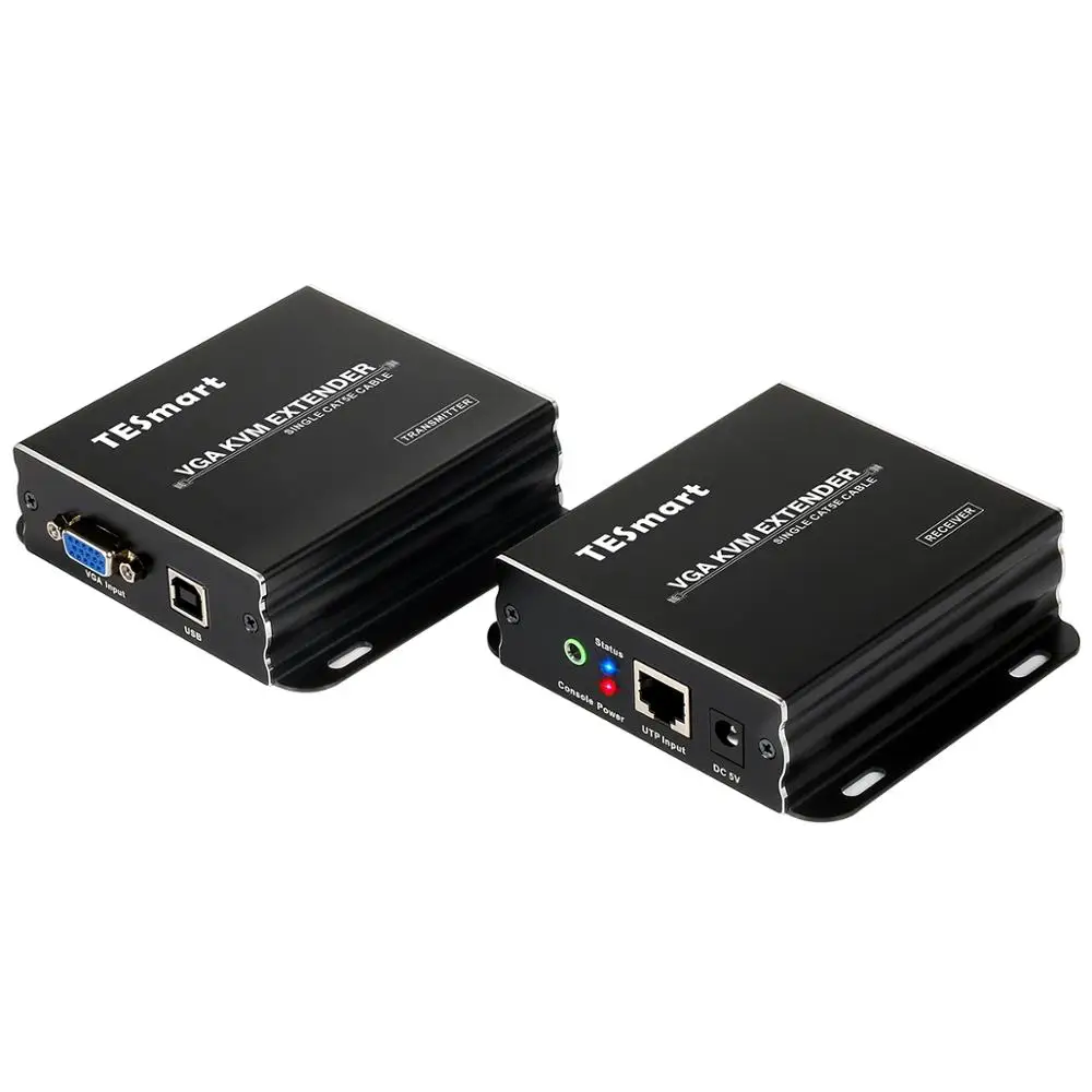 VGA KVM удлинитель 300 м USB 984ft по Cat5e/6 Ethernet кабель (до Отправитель + приемник) |