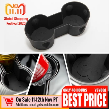 

2020 New Stying Car Center Control Cup Storage Slot For Tesla Model 3 Storage Center Control Cap Case Decorative Accessories