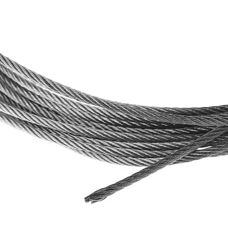 Новый 5 м 304 из нержавеющей стали трос мягкий рыболовный подъемный кабель 7 × 7 бельевая линия