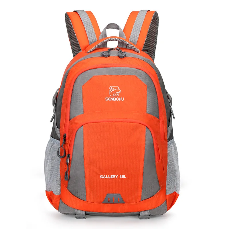 Мужской 35Л унисекс Водонепроницаемый рюкзак дорожная сумка спортивная сумка для отдыха на открытом воздухе походный альпинистский походный рюкзак для мужчин - Цвет: Оранжевый