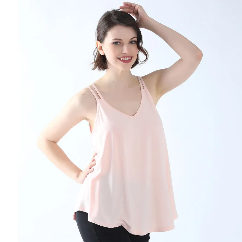 Women Casual Sleeveless Shirt Top Vest 