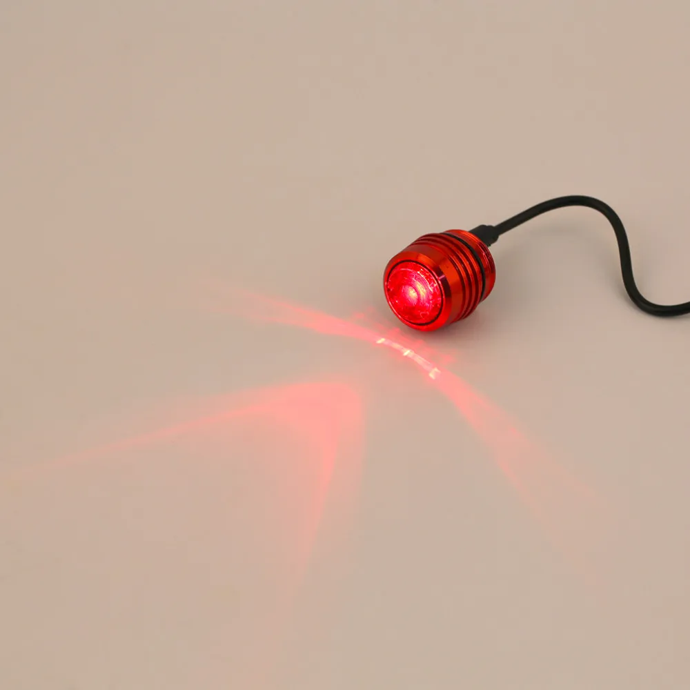 USB Перезаряжаемые 3 режима велосипед задний силиконовый хвост Алюминий велосипедный светильник велосипед из алюминиевого сплава+ красная лампа Предупреждение лампа