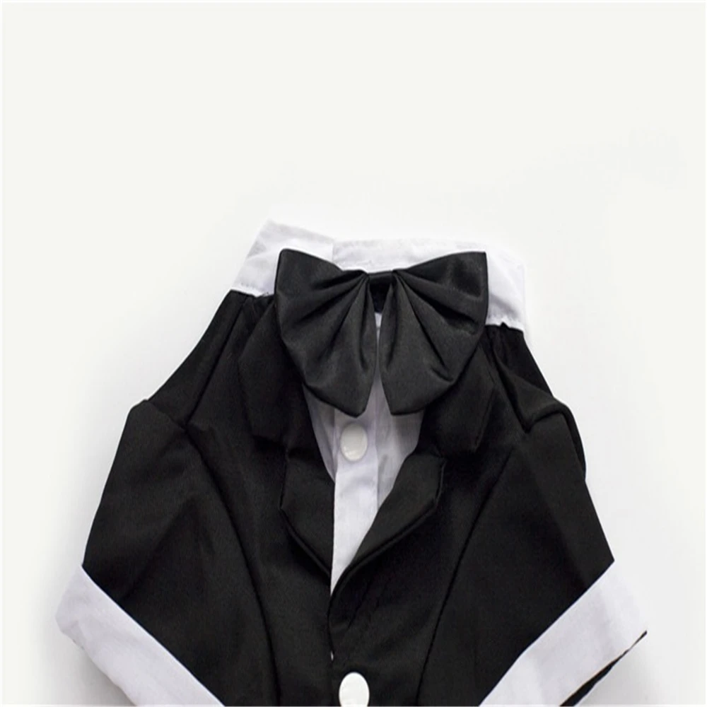 Одежда для собак и кошек Свадебный Костюм Принца галстук бабочка смокинга пальто