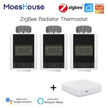 Smart TRV Thermostatventil Controller Thermostat Drahtlose Fernbedienung Voice Control Arbeitet mit Alexa Google Hause