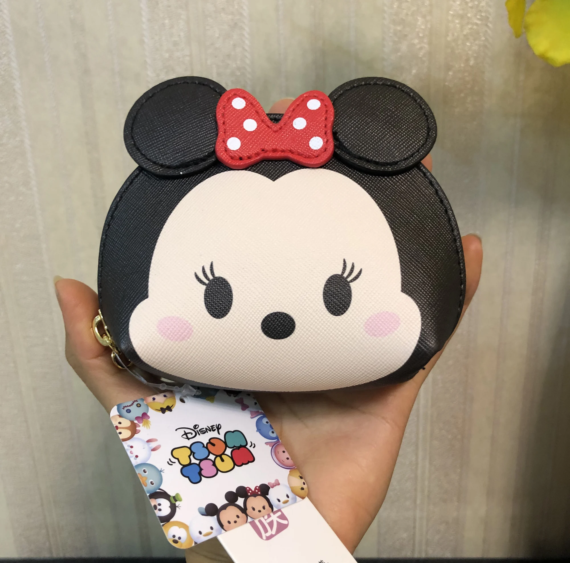 1 шт. натуральная монета disney кошелек Минни Замороженный Олаф Винни Дейзи утка портативная Ручная Сумка многофункциональная сумка для хранения с keychian
