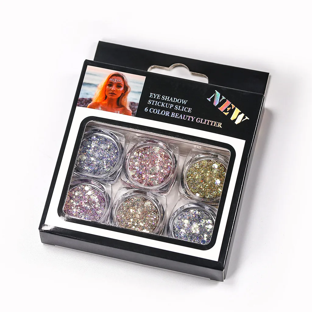 Перламутровые тени для век с блестками макияж для глаз Маникюр DIY Бесплатный клей чистая красный глаз Макияж блестки гель с перламутровым блеском тени для век порошок Y723