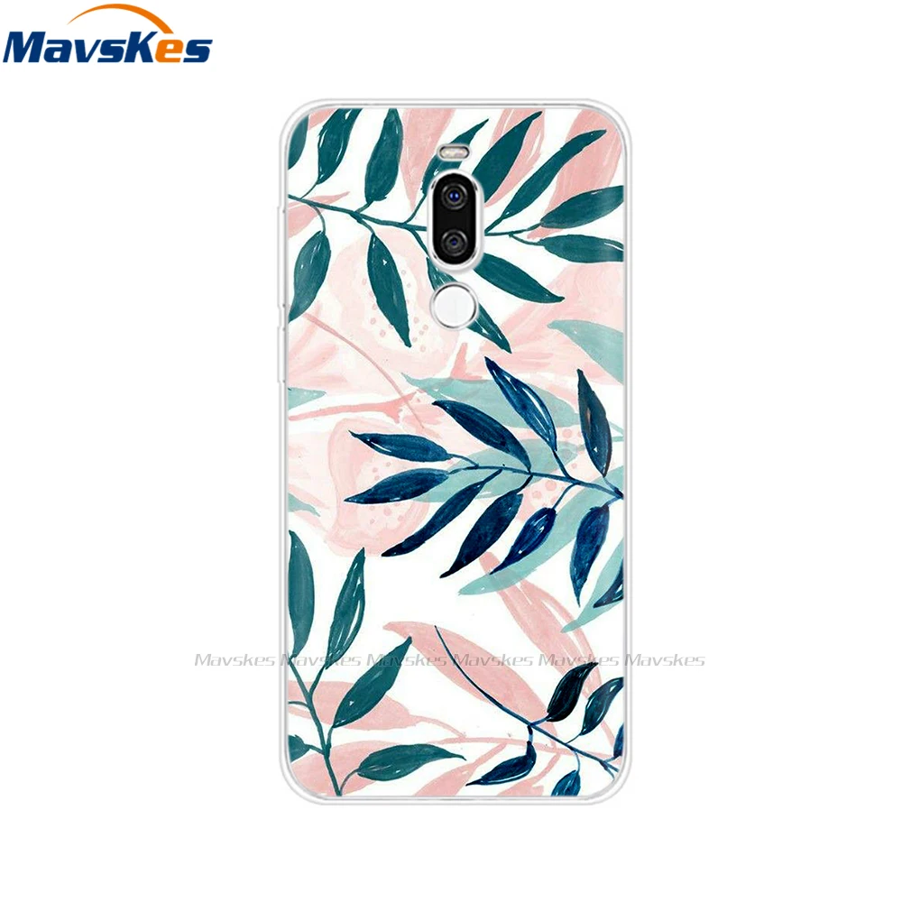 Cases For Meizu Back Cover For Meizu X8 X 8 Flowers Cat Patterned Phone Shell Cover Soft TPU Silicone Protective Cases Fundas Coque For Meizu X8 cases for meizu black Cases For Meizu