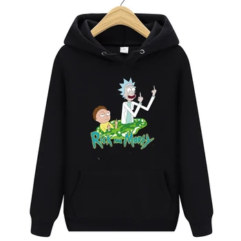 

Men Brand Hooded Rick Morty hoodies Hip Hop Streetwear hoody sweatshirt hombre men women hoodie sweat homme sweatshirts