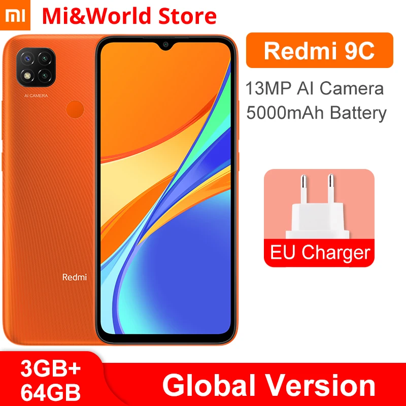 Глобальная версия Xiaomi Redmi 9C 9 C пикселей 3 Гб оперативной памяти 64 ГБ ROM мобильный