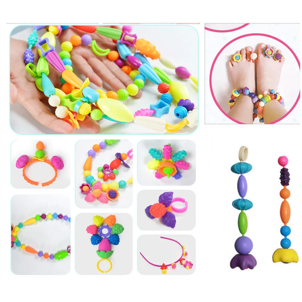 Детские игрушки 100/200/400 шт. DIY Изменить Пластик и прямым валиковым швом в игрушки развивающие игрушки головоломки игры для детей для маленьких мальчиков и девочек