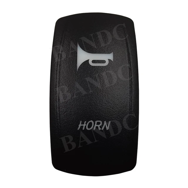 Enhance Your Auto Experience with the HORN Pattern Laser Etched Rocker Switch Backlit Cover Cap