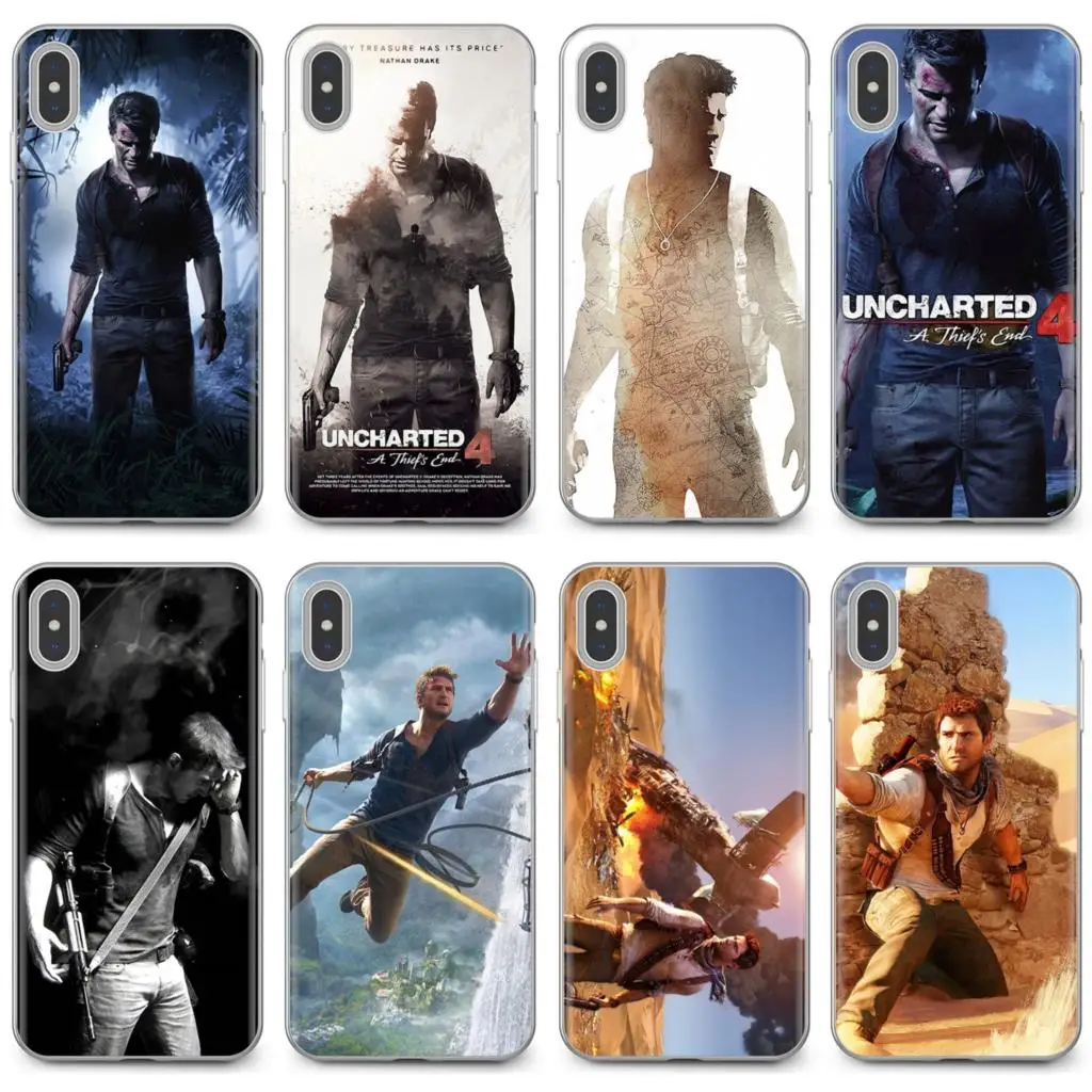 Для iPhone 11 Pro 4 4S 5 5S SE 5C 6 6S 7 8X10 XR XS Plus Max для iPod Touch NECA Uncharted A рованных конечных