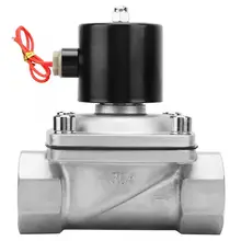 G2'' однонаправленный Соленоидный клапан из нержавеющей стали прямо через Тип клапана AC 220V