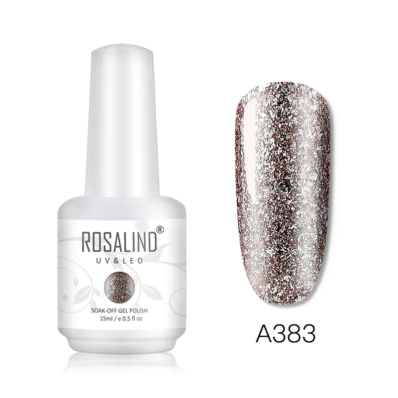 RHA383 ROSALIND блестящий гель-блеск дизайн ногтей все для маникюра Vernis Полупостоянный УФ гель Гибридный лак для ногтей - Цвет: RHA383