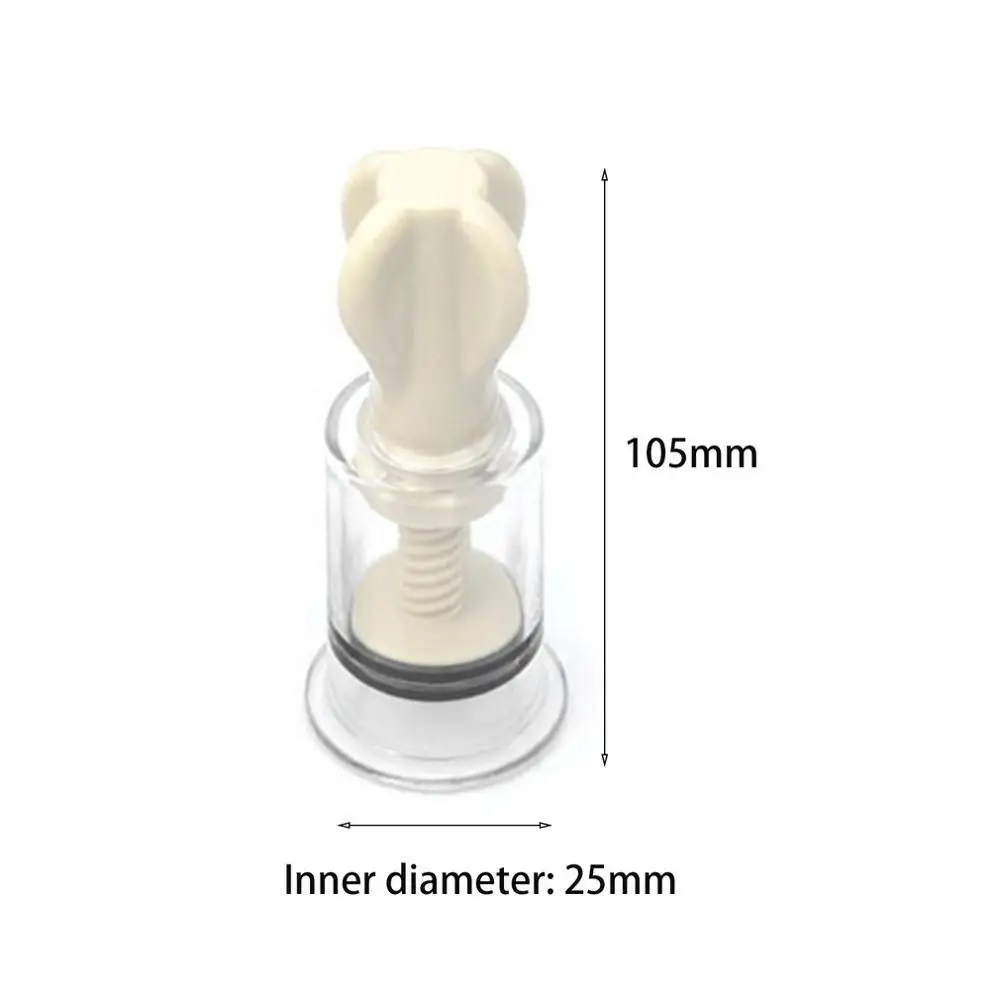 Inner diameter 2.5cm Twist Suction Cupping Cup Nipple Enhancer Massage Vacuum Cans Fetish Plastic Enlarger Suction Enlarger Body Breast Massager Cups - Цвет: Inner diameter 2.5cm