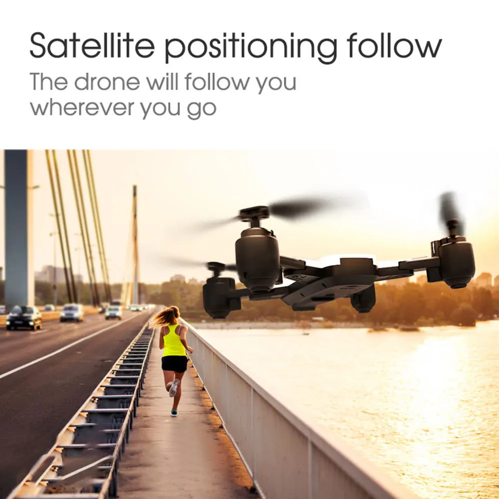 H1G Профессиональный Дрон для камеры 1080P gps 5G wifi HD FPV Дрон на ру воздушный Квадрокоптер вертолет селфи складные игрушки малыш