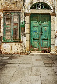 

Shabby house backgrounds art photo-shot vinyl vintage portrait photography backdrop for photographic studio accessories LV-1764