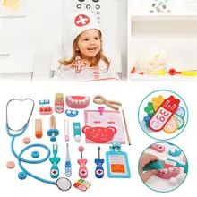 Детский Доктор ролевые игры игрушки 22 шт. Набор доктора с электронным стетоскопом игрушки для детей поддержка дропшиппинг