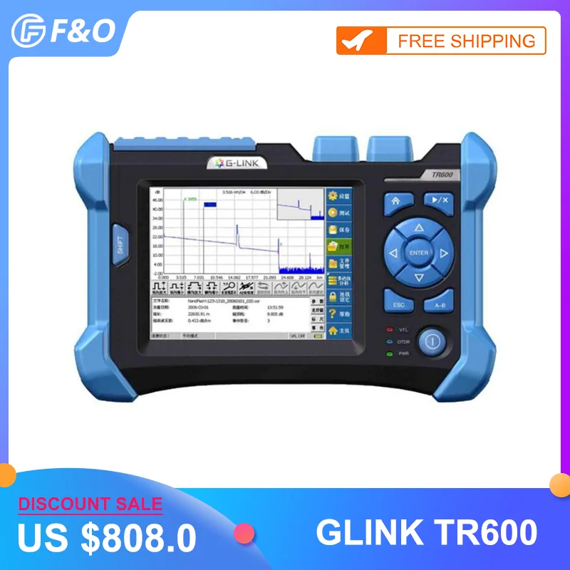 SM OTDR GLINK оптический волоконно рефлектометр тестер Sibglemode 32/30 дБ 1310нм/1550нм с