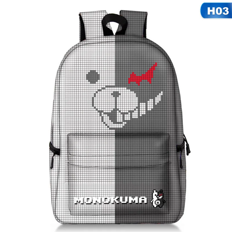 H03 Danganronpa триггер счастливый рюкзак для студентов средней школы сумка для женщин и мужчин большой емкости рюкзак для путешествий рюкзак для ноутбука Прямая поставка - Цвет: H03