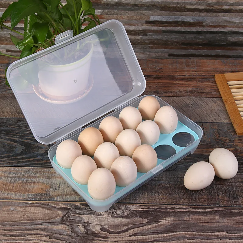 Household Eggs Storage Box Container Portable Plastic Holder Refrigerator Food Organizer Case Kitchen Gadget | Дом и сад